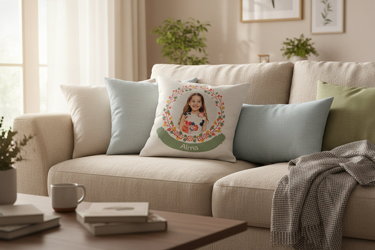Linen cushion cover-18x18 inch