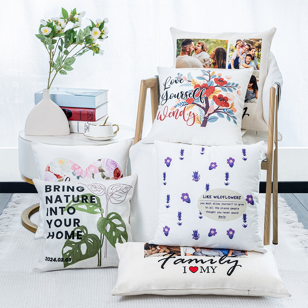 cushion cover white-18x18 inch