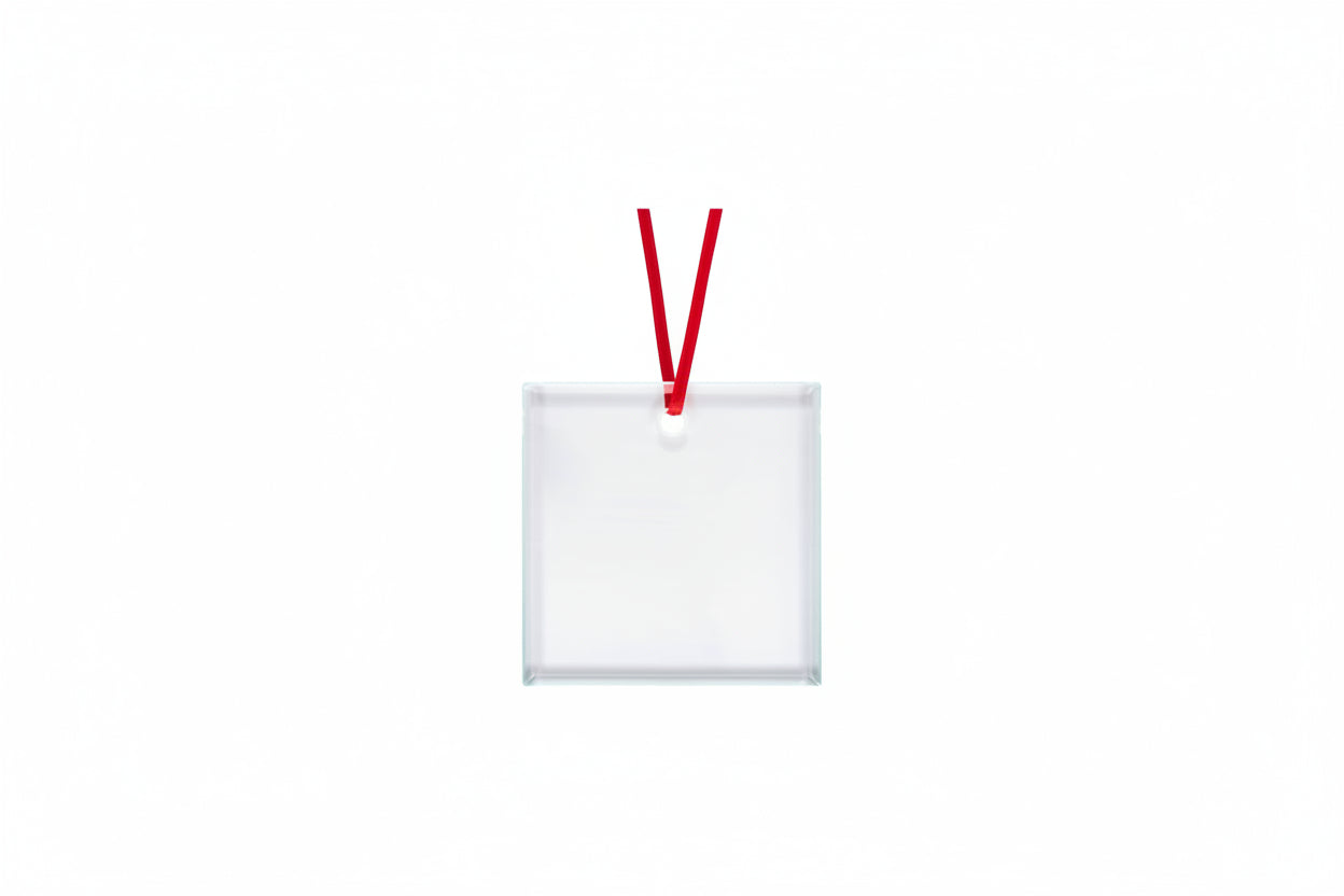 Ornament-Glass-Glossy-Square 3.14x3.14 inch-Thickness 0.16 inch