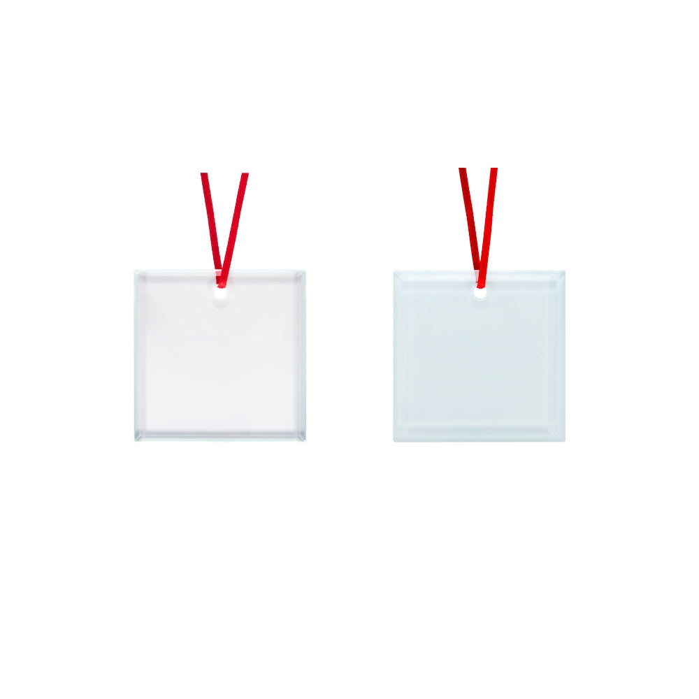 Ornament-Glass-Frosted-Square- 3.14x3.14 inch-Thickness 0.16 inch