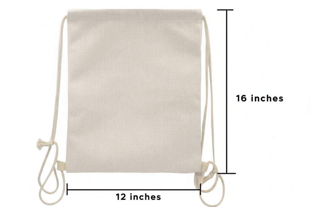Drawstring Bag DE101 Linen H16XW12