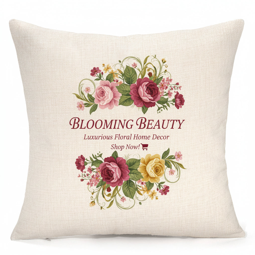 Linen cushion cover-16x16 inch