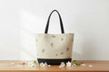 Tote TK101 Dark Linen With Black Base-H14.2xW19 inch
