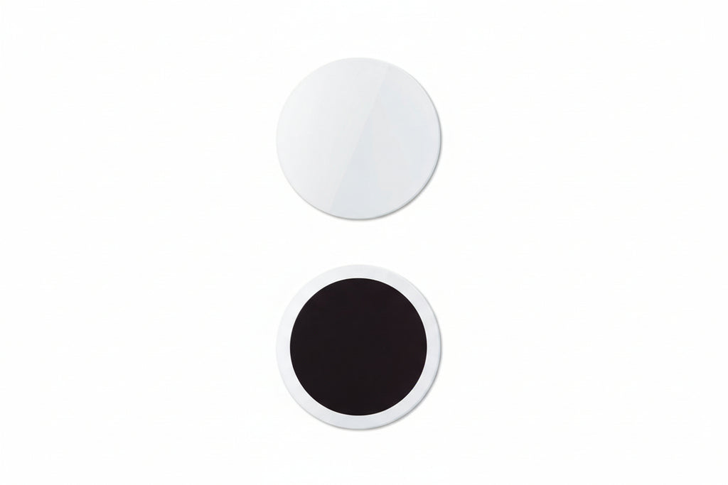 Glass magnet-round-Dia 2.36 inch, thickness 0.08 inch