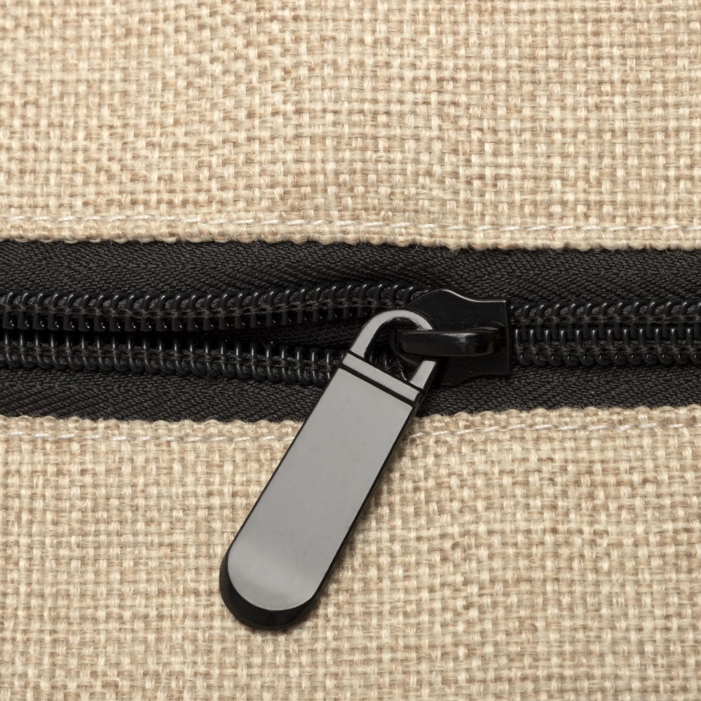 Tote TK101 Dark Linen With Black Base-H14.2xW19 inch