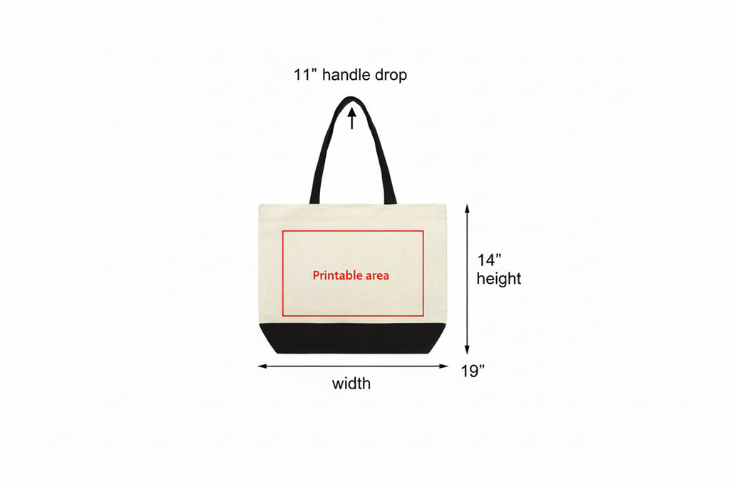 Tote TK101 Dark Linen With Black Base-H14.2xW19 inch