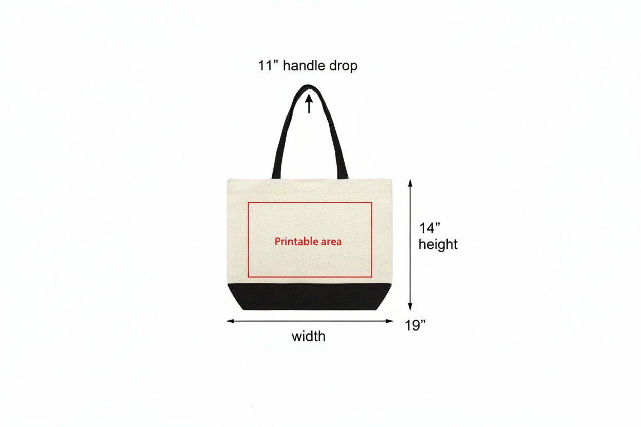 Tote TK101 Dark Linen With Black Base-H14.2xW19 inch