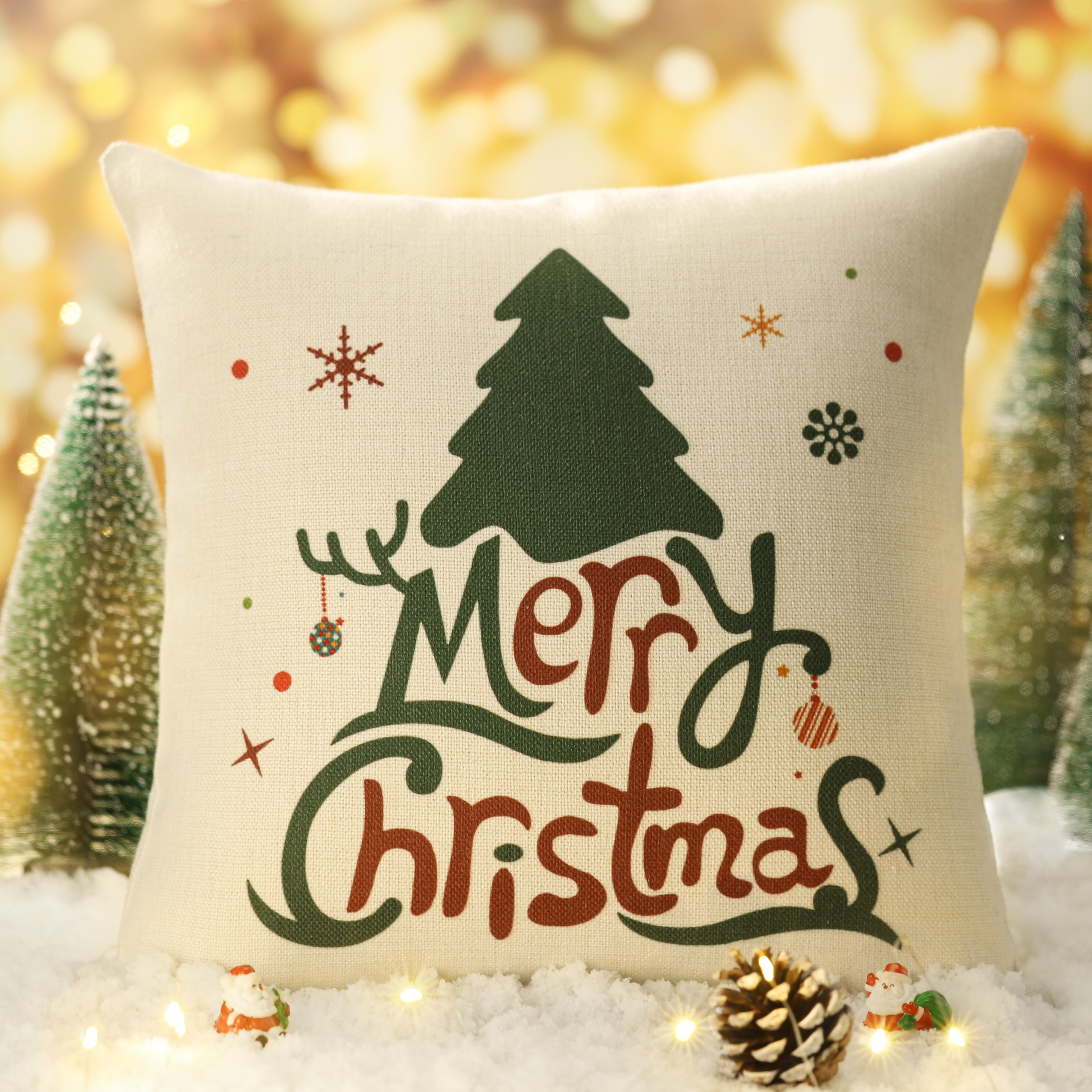 Linen cushion cover-18x18 inch