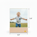 Glass Photo Panel with LED Base-square-5.9x5.9 inch