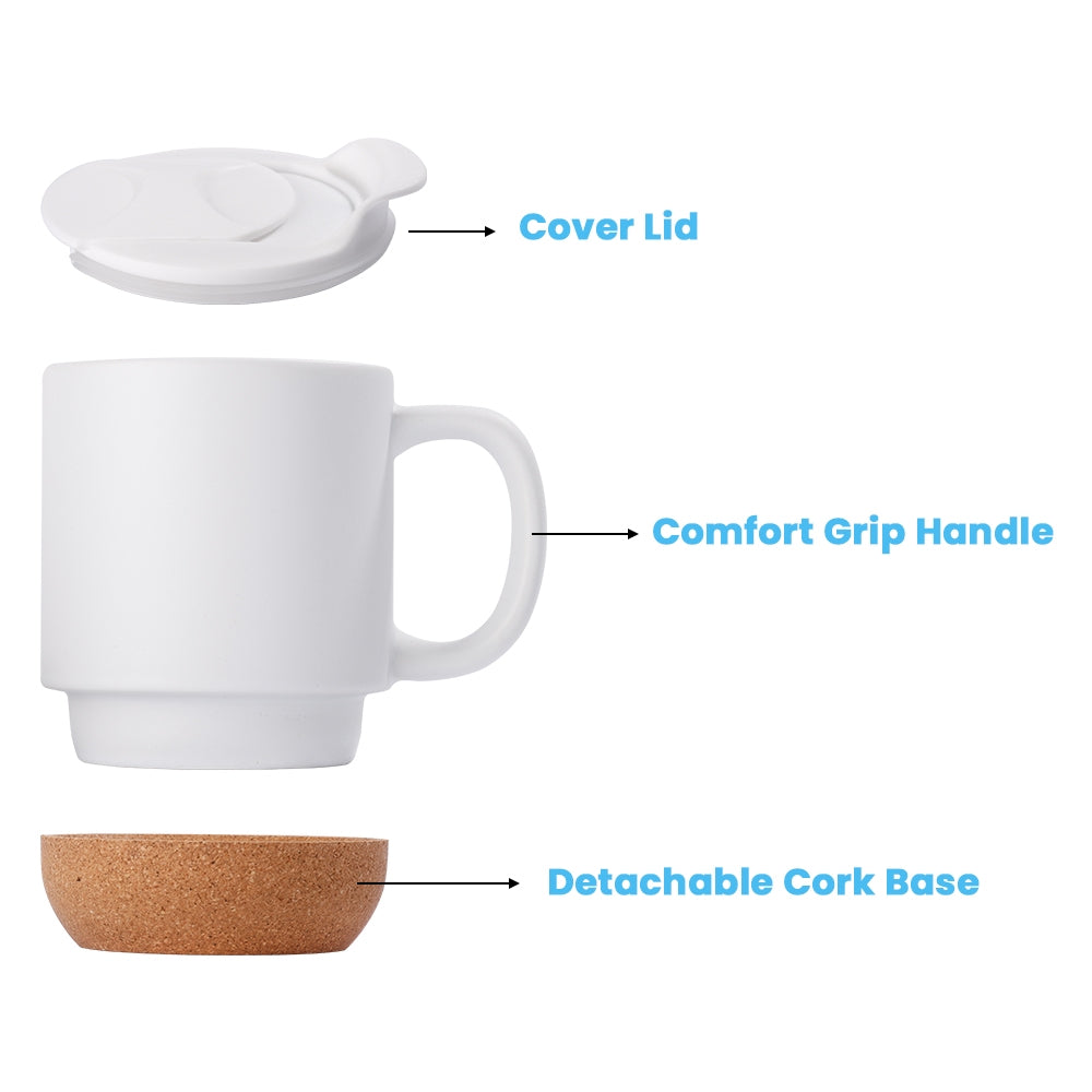 13oz Detachable Cork-White