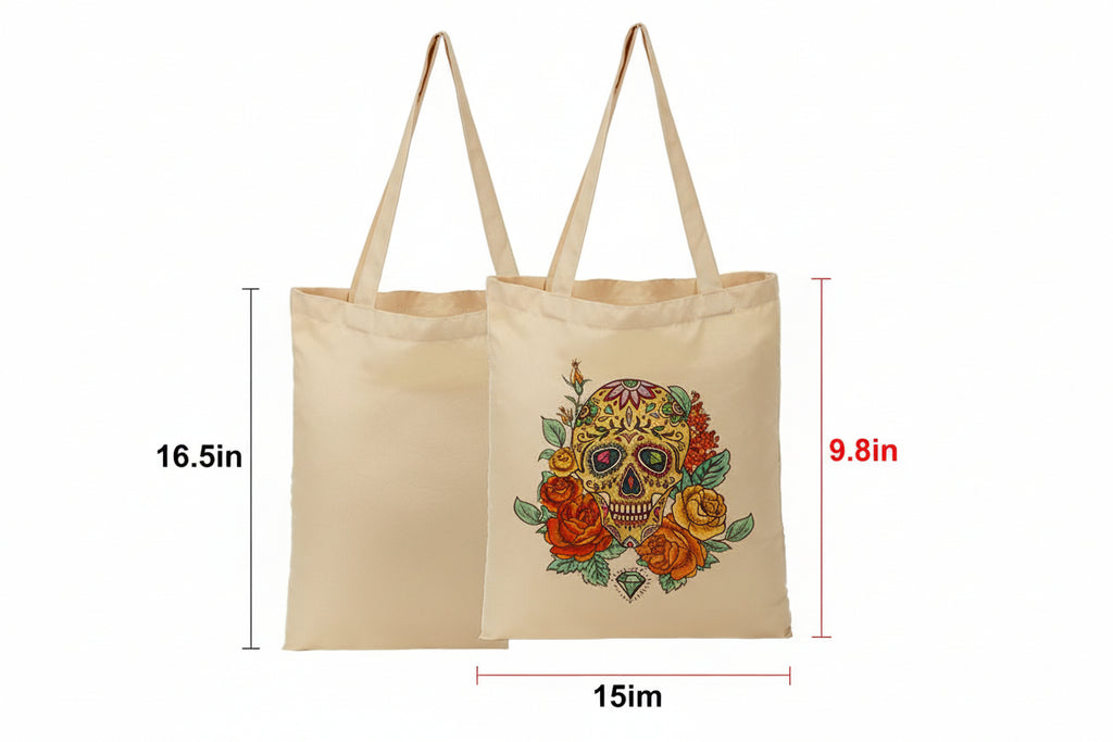 Tote TE102, Large Size Khaki H16.5XW15