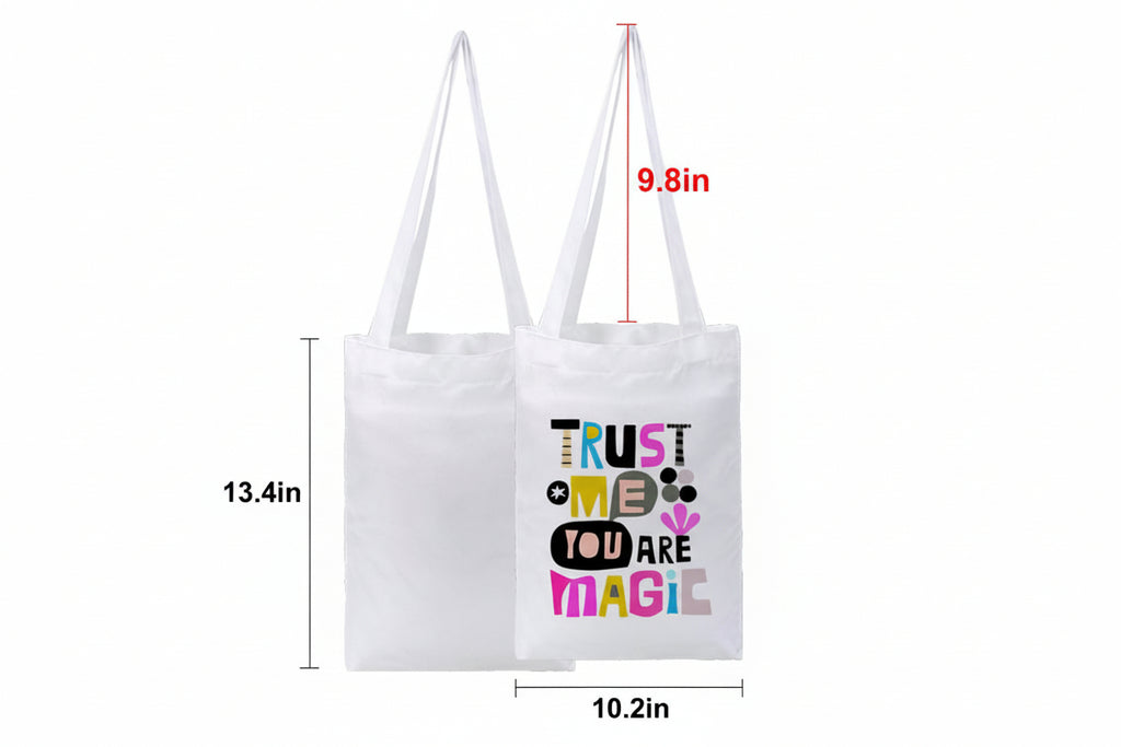 Tote TW101, Small Size White H13.4XW10.2