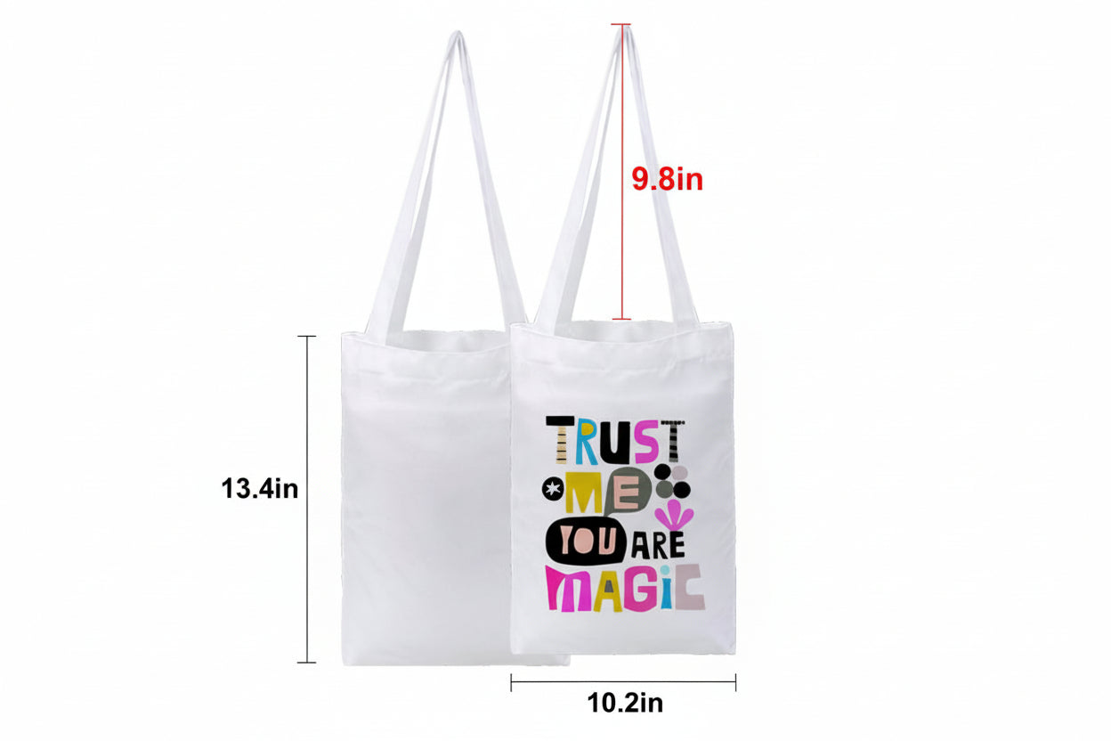 Tote TW101, Small Size White H13.4XW10.2